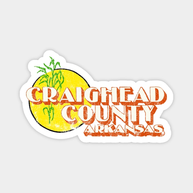 Craighead County Arkansas Magnet by rt-shirts