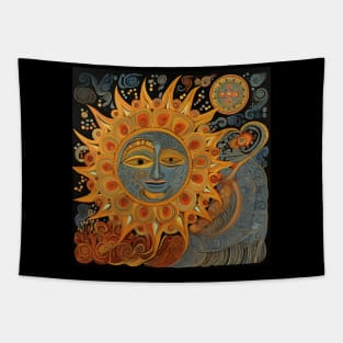 Sun Mandala Harmony Tapestry