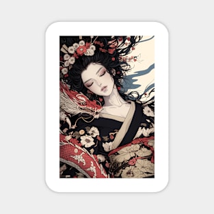 Geisha and Dragon 7905 Magnet