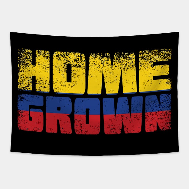 Home Grown Colombian Flag Tapestry by ThyShirtProject - Affiliate