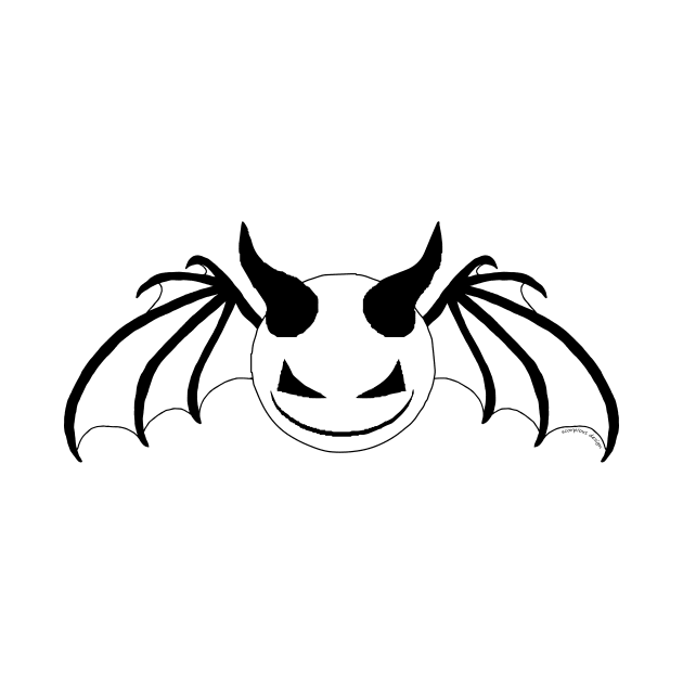 SinnerG Smile Noir - Black on White by Scorpious Design