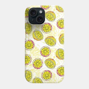 Lemon Wedges and Slices Phone Case