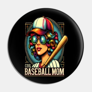 Determined Woman Empowered:  Best Baseball Mom Pin