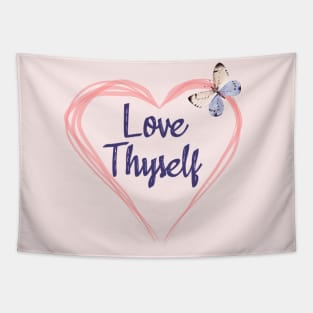 Love Thyself Positive Affirmation Phrase Tapestry