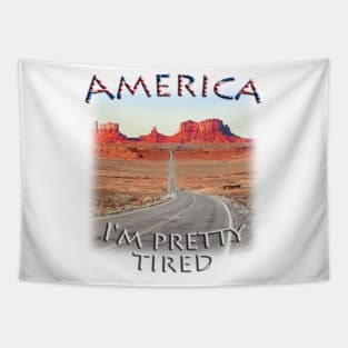 America - Arizona - road to Monument Valley Tapestry