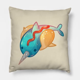 Narwhal Corndog Pillow