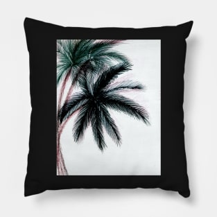 GRAPHIC ART PRINT DECO PALM PRINT, TROPICAL EXOTIC BEACH POSTER Pillow