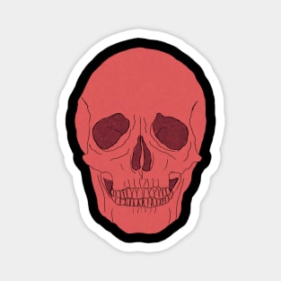 Skull in Red Magnet