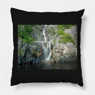 Saguenay River Waterfall Pillow