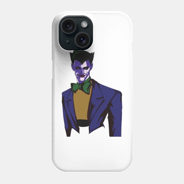 The Dot-Eyed Joker - Dark Fan Art Phone Case by Branigan