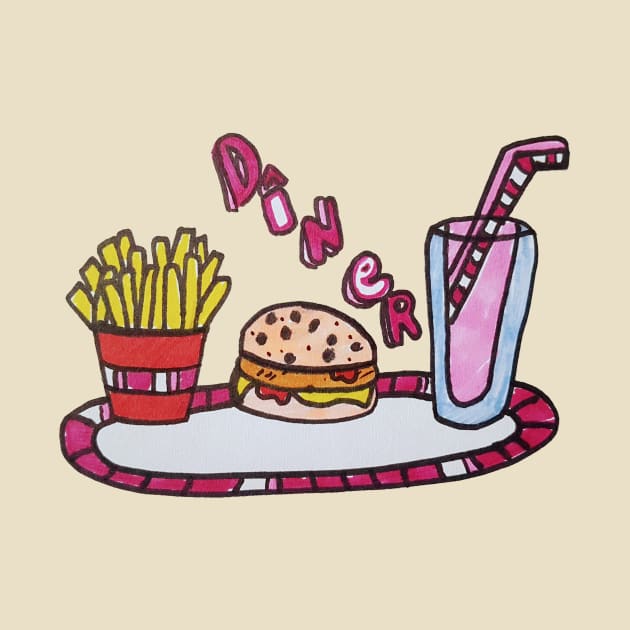 Fast food diner! by MiaB Drawings