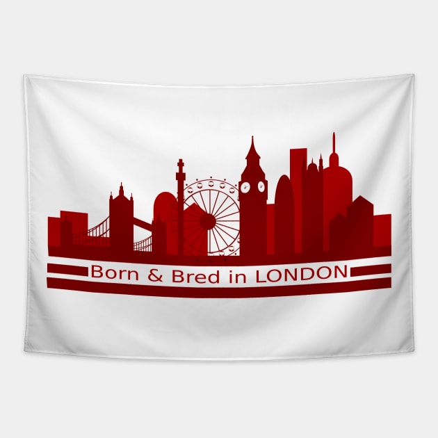 Born and Bred in London Tapestry by FelippaFelder