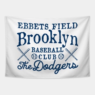 Brooklyn Dodgers Retro Type Design 2 by Buck Tee Tapestry