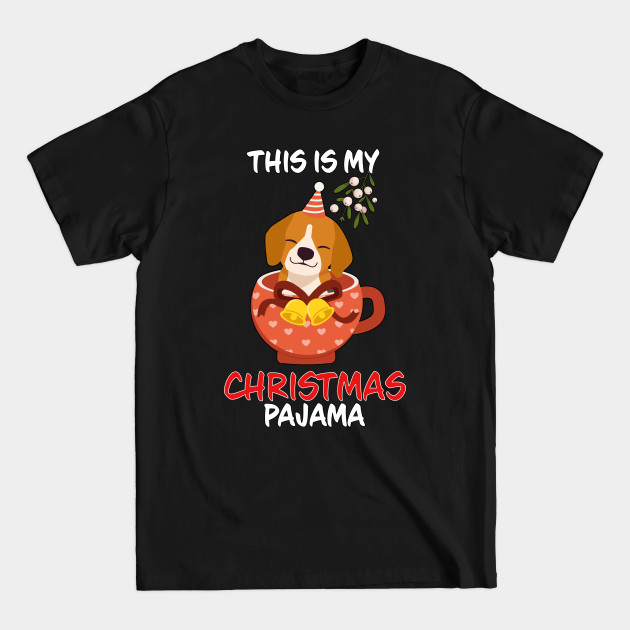 Disover This Is My Christmas Pajama Puppy Cup Bells Family Matching Christmas Pajama Costume Gift - This Is My Christmas Pajama Puppy Cup B - T-Shirt