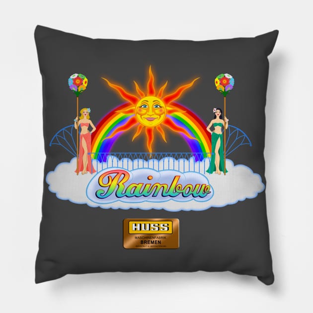 Rainbow Ride Nostalgia Pillow by Sunshone1