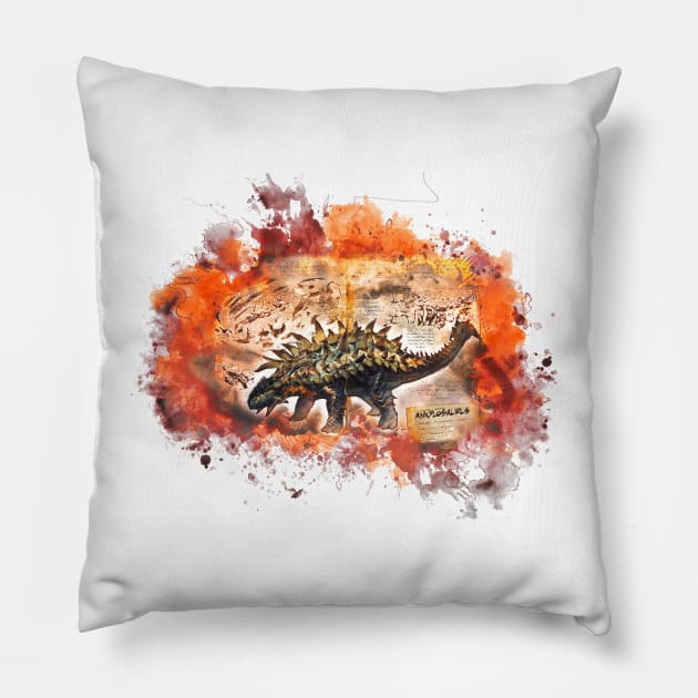 Ankylosaurus Pillow by TortillaChief