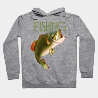 Gill McFinns Mythical Fish Fishing Funny Hoodie Hooded Sweatshirt