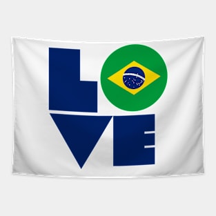 Show your LOVE for Brazil Tapestry