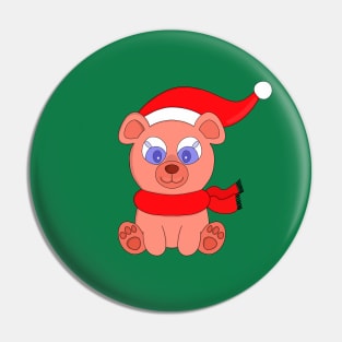 Baby Winter Bear Pin