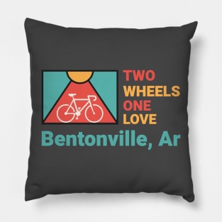 Two Wheels, One Love Pillow