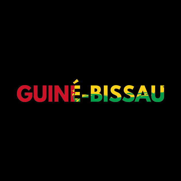 Guiné-Bissau painted with flag colors by Luso Store