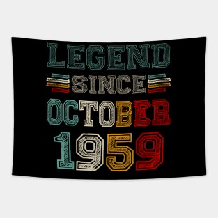 64 Years Old Legend Since October 1959 64th Birthday Tapestry