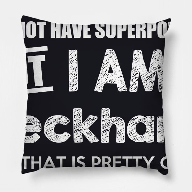 I Do Not Have Superpowers But I Am A Deckhand   Yacht And That Is Pretty Close Pillow by AlexWu