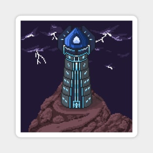 Pixelart Wizard Tower Magnet