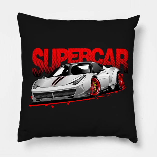 Ferrari 458 LB works Pillow by aredie19