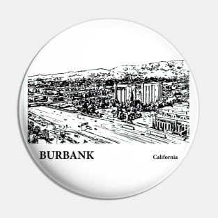 Burbank California Pin