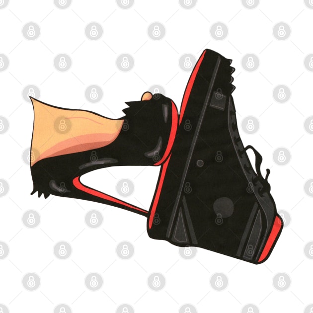 His and Hers Louboutin Red Bottom's by Broken Line Design