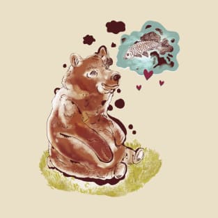 The Bear and the Salmon T-Shirt