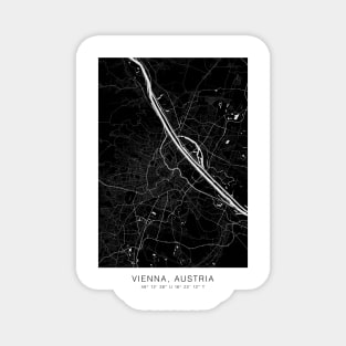 vienna maps poster minimalist Magnet