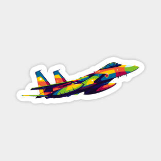 F-15J in Pop Art Magnet