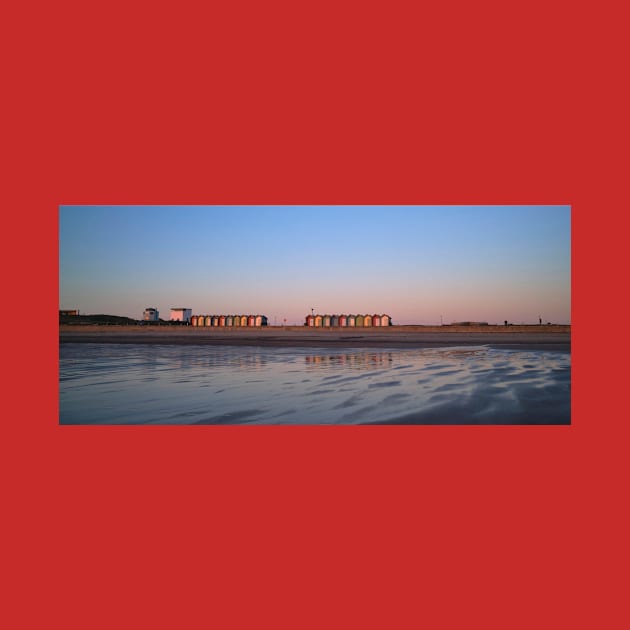 Blyth Beach Huts Panorama by Violaman