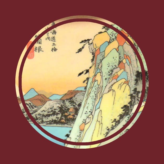 Japanese mountain painting by Bearpear