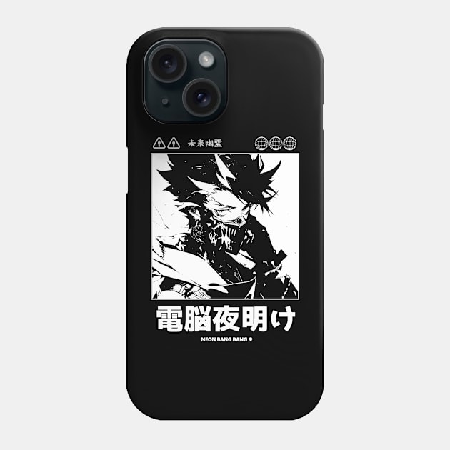 Japanese Cyberpunk Anime Techwear Phone Case by Neon Bang Bang