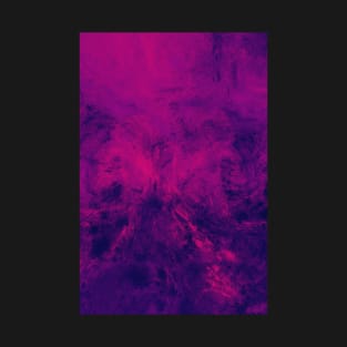 Dark Pink and Purple Abstract Splash Artwork T-Shirt