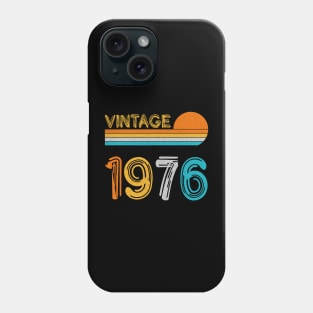 Vintage 1976 Happy 47th Birthday Retro Phone Case