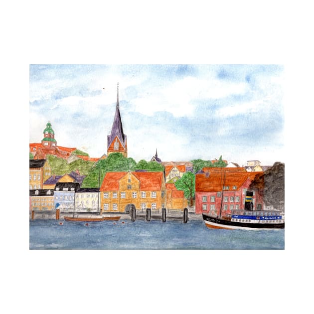 Flensburg harbor by Kunst und Kreatives