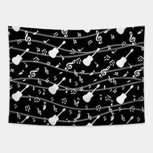 guitar music art Tapestry