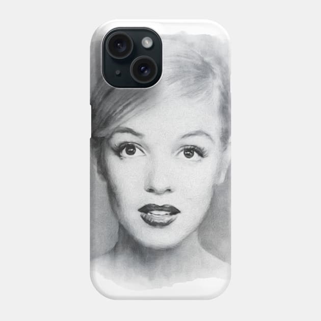 Young Marilyn Monroe Painting Edit Phone Case by Beltschazar