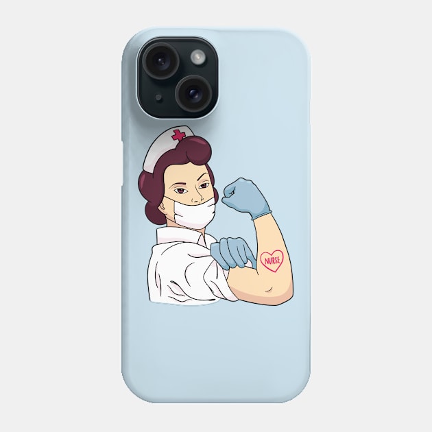 Strong Nurse Phone Case by Safdesignx