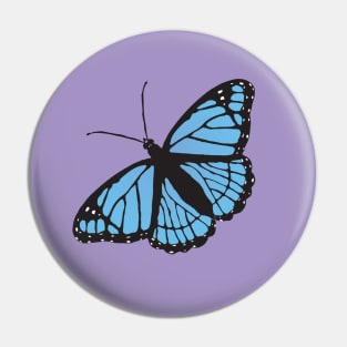 Blue viceroy butterfly Pin