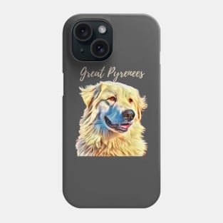 Great Pyrenees T-Shirt Phone Case