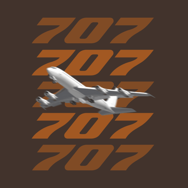 707 in flight by Caravele