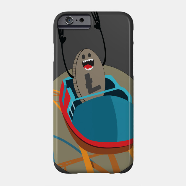 Litecoin Roller Coaster Meme Cryptocurrency Phone Case