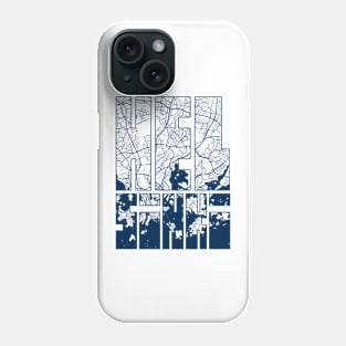 Helsinki, Finland City Map Typography - Coastal Phone Case