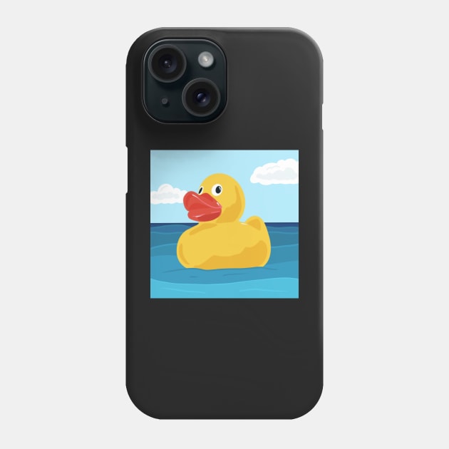 Yellow Rubber Duck Phone Case by NattyDesigns