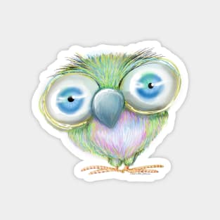 Burt the Big-Eyed Bird Magnet